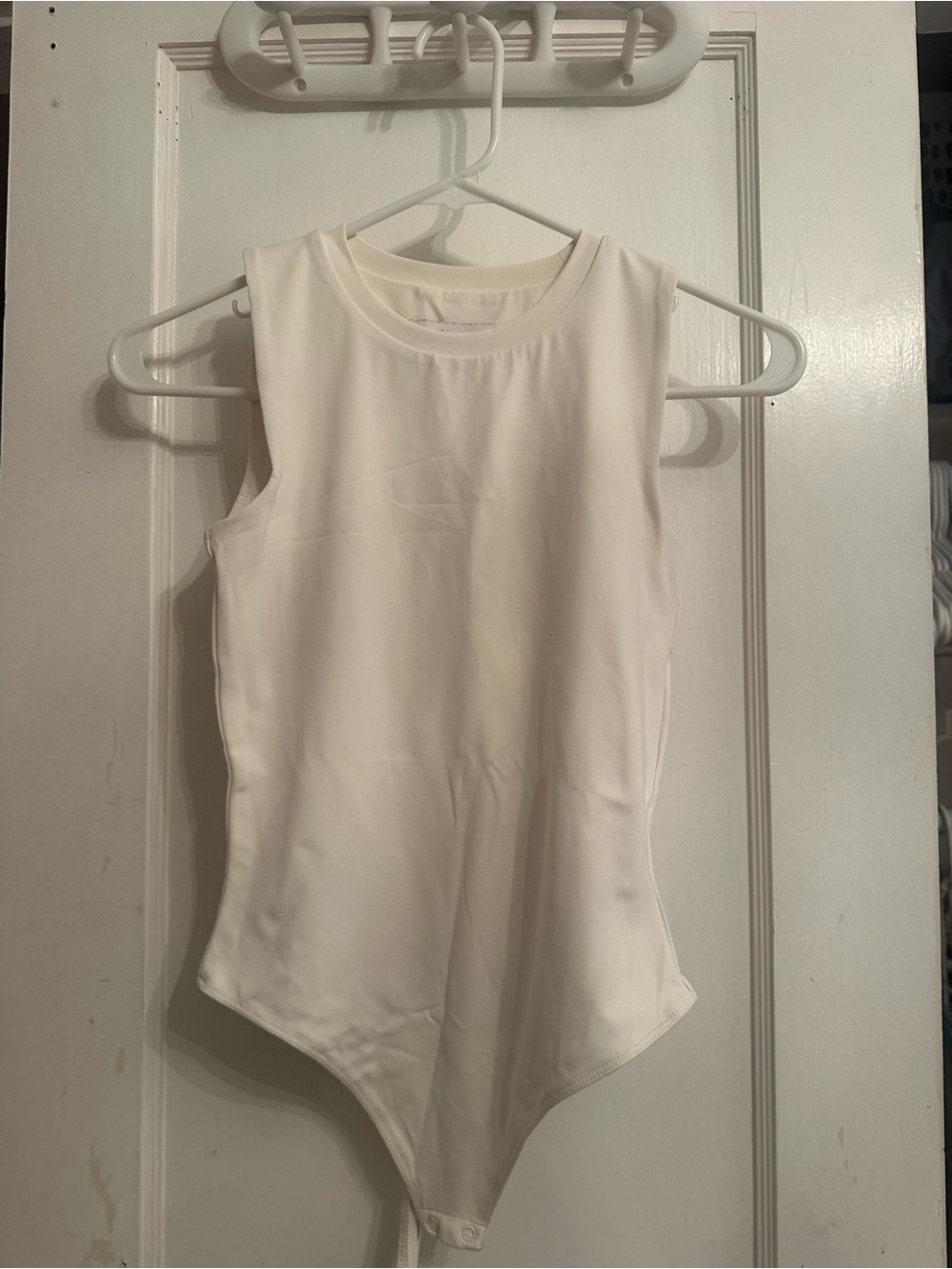 House of Harlow Sleeveless White Bodysuit Top